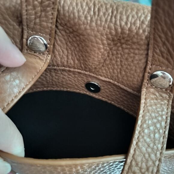 4755) Rebecca Minkoff Darren Signature Leather Backpack in Tobacco color - Picture 11 of 13